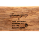 Sovereignty x Dank Woodworks - Slide Display - 3 Slot - 18mm - Red Oak - The Cave