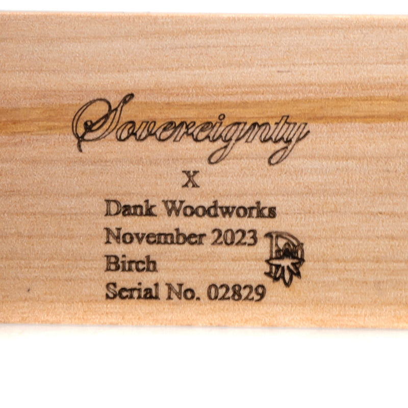Sovereignty x Dank Woodworks - Slide Display - 3 Slot - 18mm - Birch - The Cave
