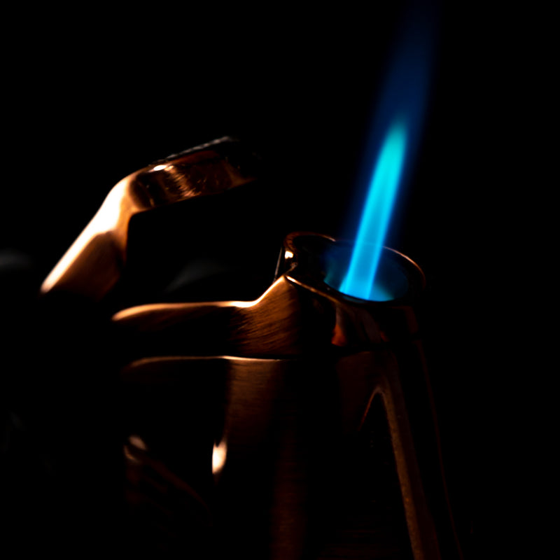 Vector X Sovereignty - Ultra - Single Flame Torch Lighter - Rose Gold - The Cave