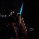 Vector X Sovereignty - Ultra - Single Flame Torch Lighter - Chrome Satin - The Cave