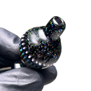 Steve H Glass - Bubble Cap - Crushed Opal - Black Rainbow Burst - The Cave