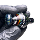 Steve H Glass - Bubble Cap - Crushed Opal - Black Rainbow Burst - The Cave