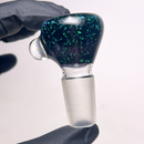 Steve H - 18mm Slide - Crushed Opal - Rainbow Star Double Flower - The Cave