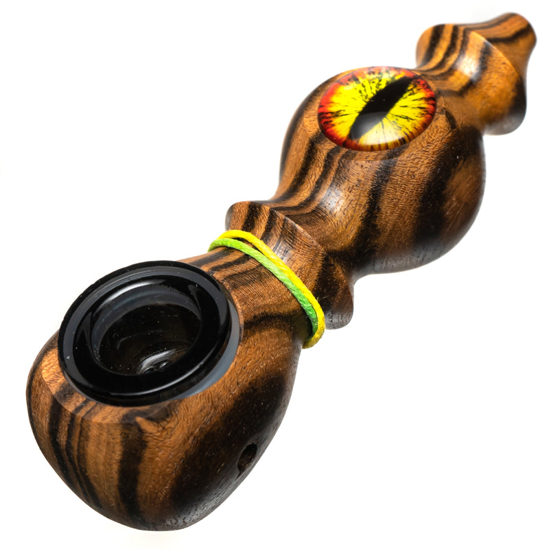 Steve's Dank Pipes - Galaxy - Brazilian Bocote - Red & Yellow Eye - The Cave