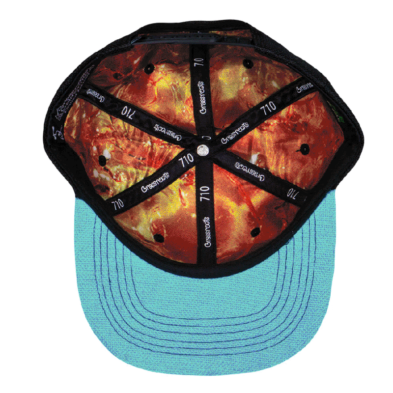 Grassroots - THC Bee Rainbow Snapback Hat - Large/XL - The Cave
