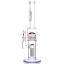 Toro - Mini - 7/13 - Transparent Pink & White Satin w/ Rainbow Wag - The Cave