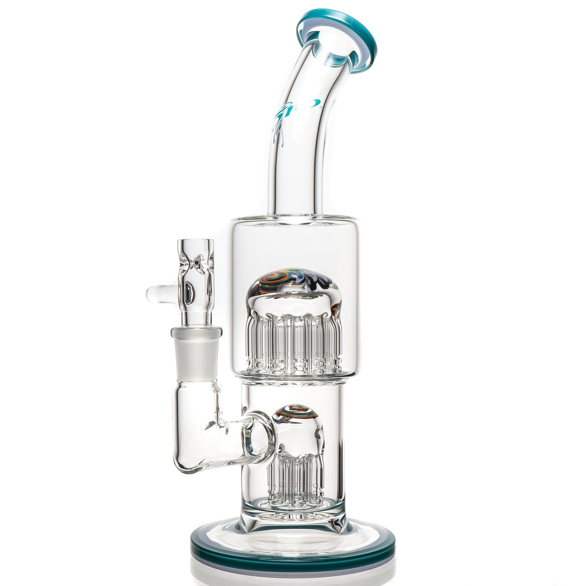 Toro - Double Micro - 7/13 - Agua Azul & Blue Satin w/ Rainbow Reversa ...