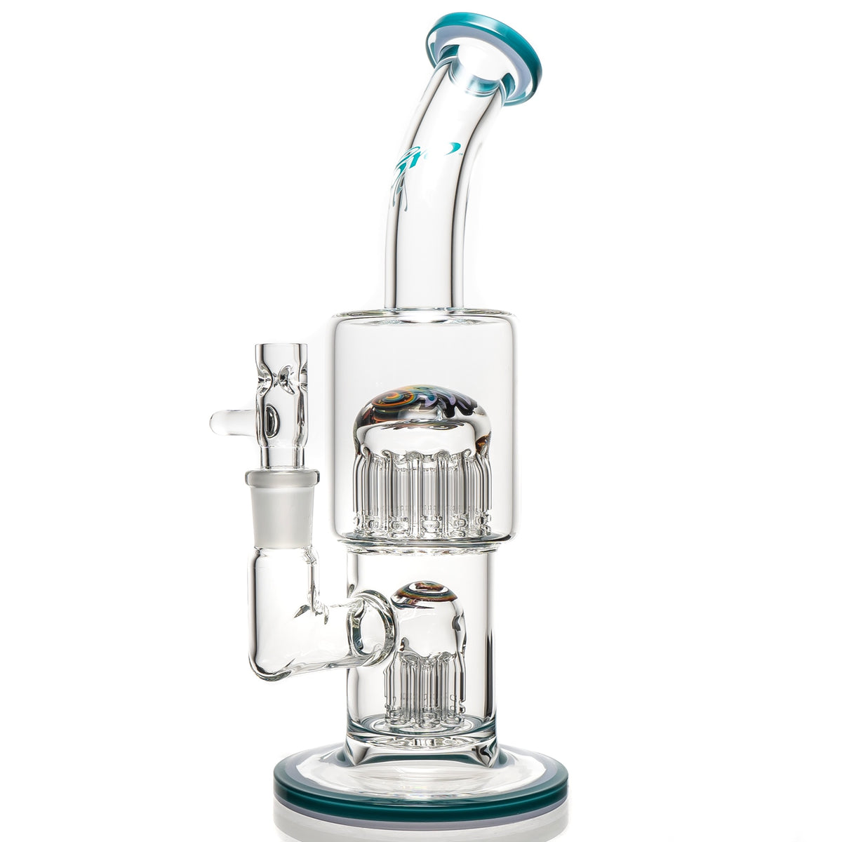 Toro - Double Micro - 7/13 - Agua Azul & Blue Satin w/ Rainbow