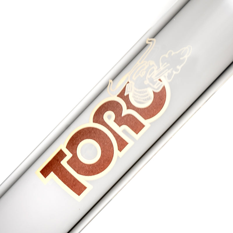 Toro - Full Size - Circ/13 - Sienna Brown & White Satin w/ Fire & Earth Reversal - The Cave