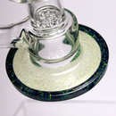 Toro - Stemless Jet Perc - 10mm - Green & Black Cropal w/ Linework