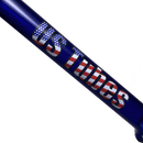 US Tubes - 29/18mm Female Circ Downstem 6.5" - Blue w/ Patriot Label - The Cave