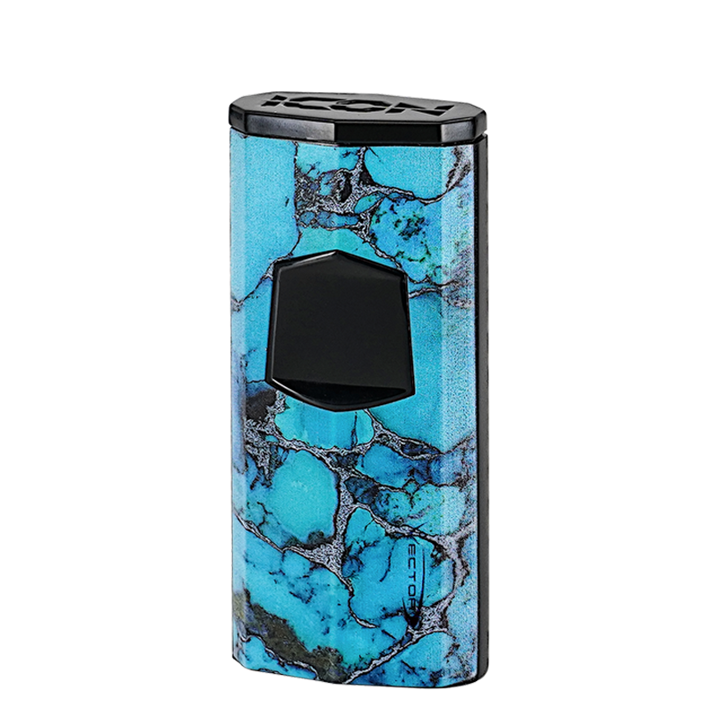 Vector - Icon - Triple Flame Torch Lighter - Turquoise Marble - The Cave