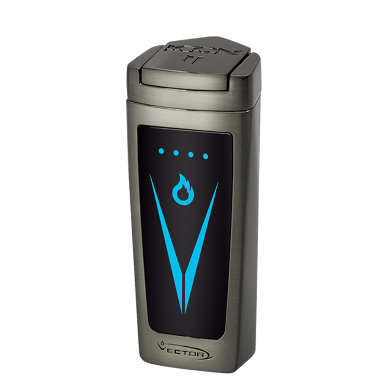 Vector - Icon II(2) - Triple Flame Torch Lighter - Gunmetal - The Cave