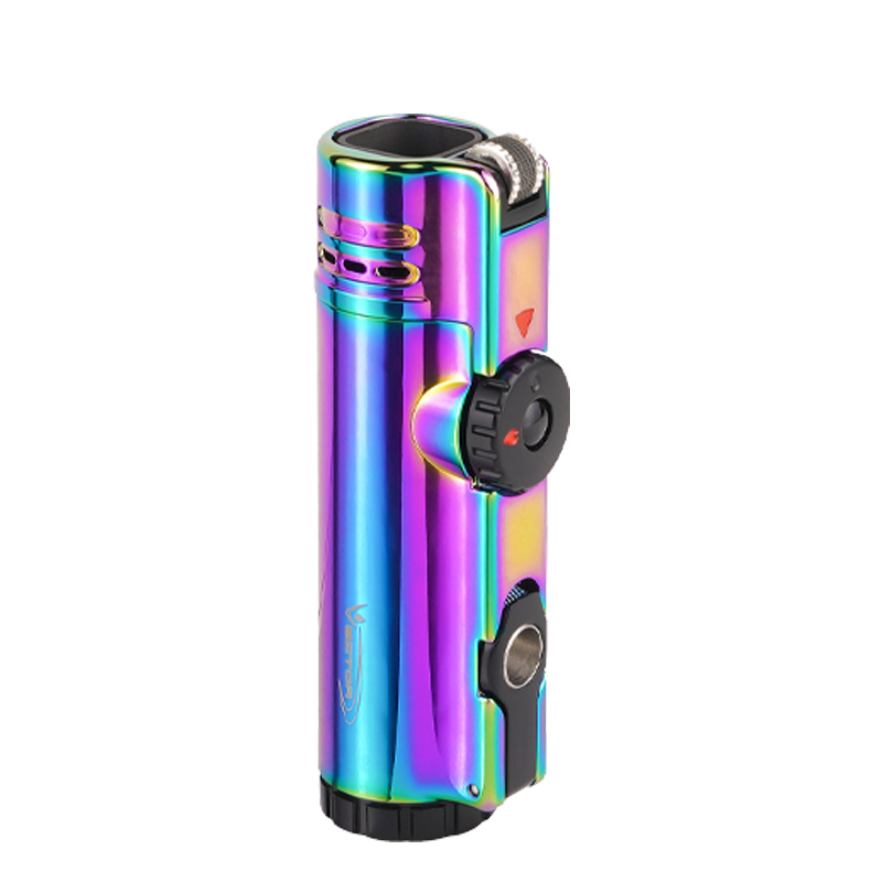 Vector - Warcraft - Quad Flame Torch Lighter w/ Punch - Prizm - The Cave