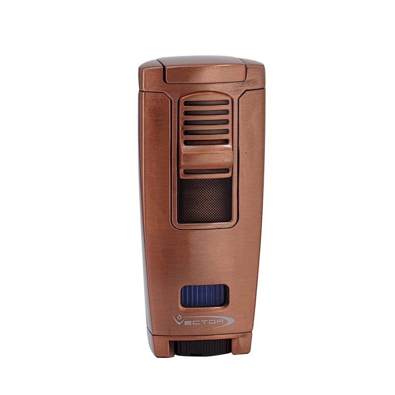 Vector - Apex - Triple Flame Torch Lighter - Copper Satin - The Cave