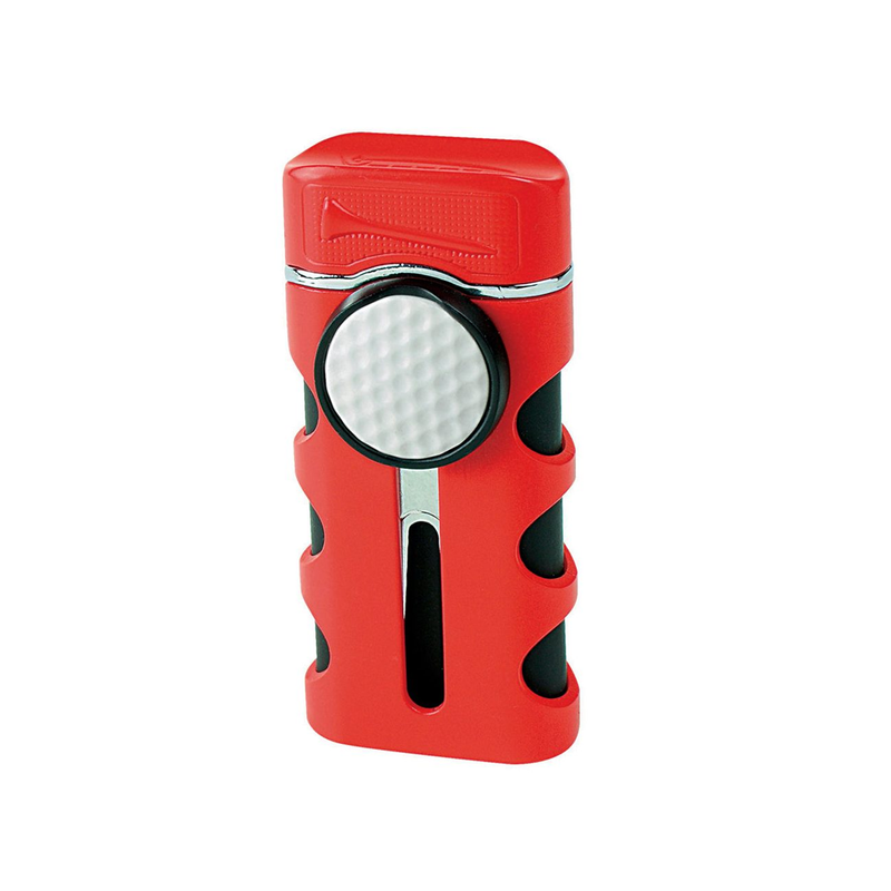 Vector - Caddie - Single Flame Torch Lighter w/ Tools - Red Matte - The Cave