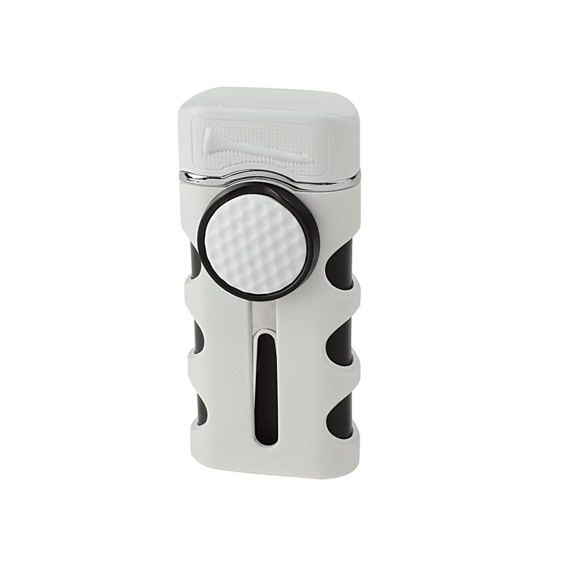 Vector - Caddie - Single Flame Torch Lighter w/ Tools - White Matte - The Cave