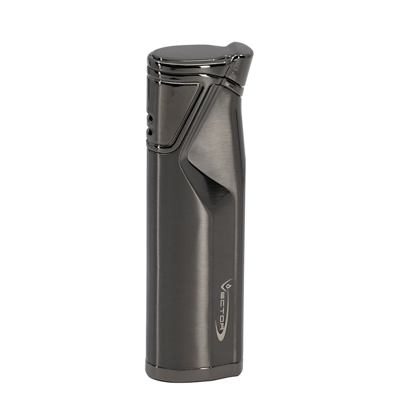 Vector - Cielo - Single Flame Torch Lighter - Gunmetal Satin - The Cave