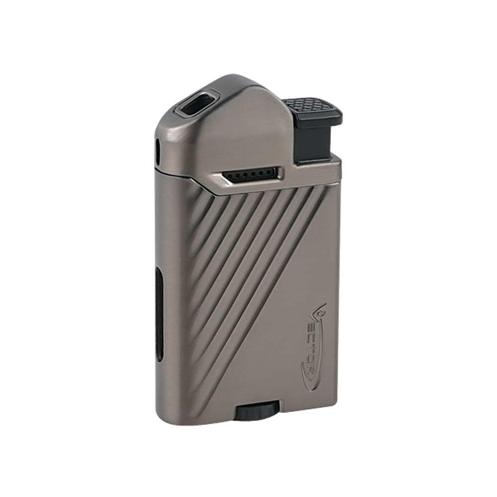 Fiercer Vector - Fiercer - Single Flame Torch Lighter - Gunmetal Satin - The Cave