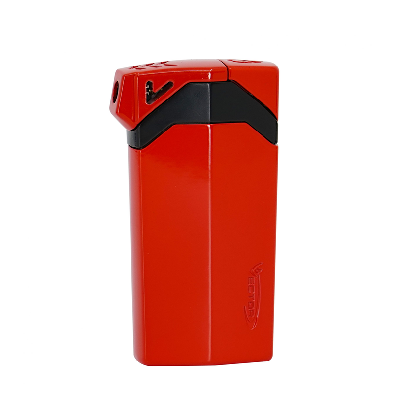 Vector - Guardian - Dual Soft & Jet Single Flame Lighter - Red Lacquer - The Cave