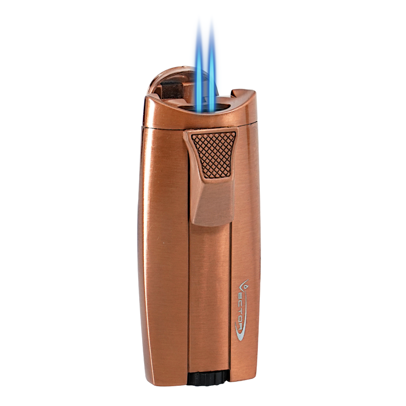 Vector - Legend - Double Flame Torch Lighter - Rose Gold - The Cave