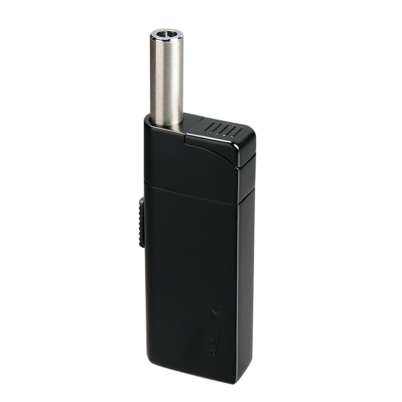 Vector - Optimus - Soft Single Flame Lighter w/ Extender - Black Matte - The Cave