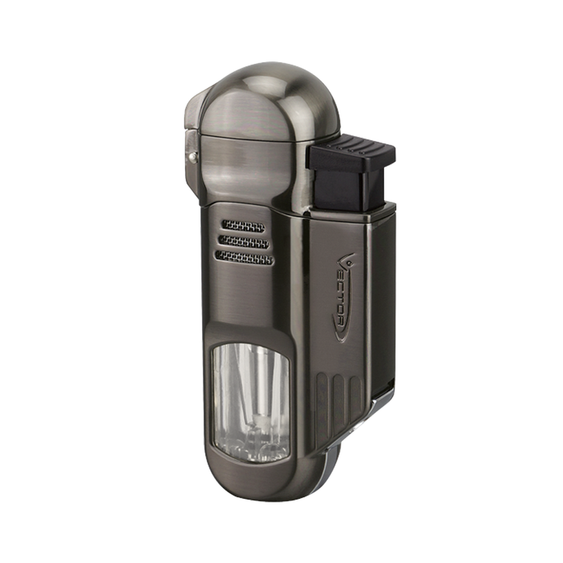 Vector - Torpedo - Quad Flame Torch Lighter w/ Punch - Gunmetal - The Cave