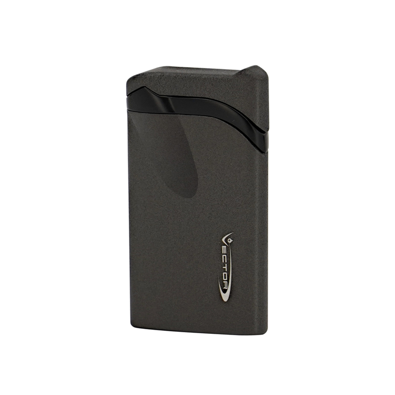 Vector - Ultra - Single Flame Torch Lighter - Grey Crackle Matte - The Cave