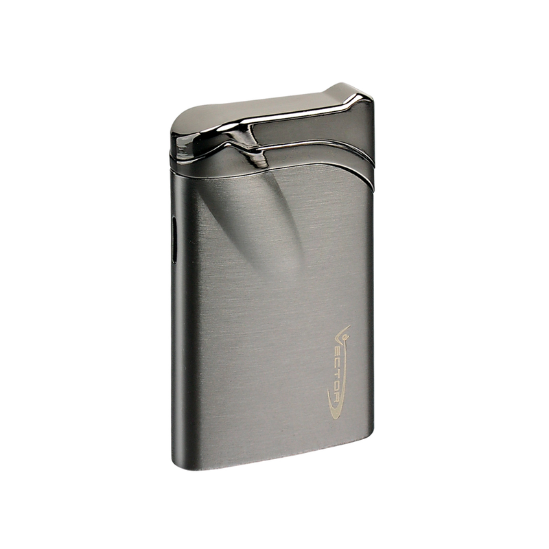 Vector - Ultra - Single Flame Torch Lighter - Gunmetal Satin - The Cave