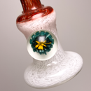 Waterhouse Glass - Marble Frit Rig - Red & White - The Cave
