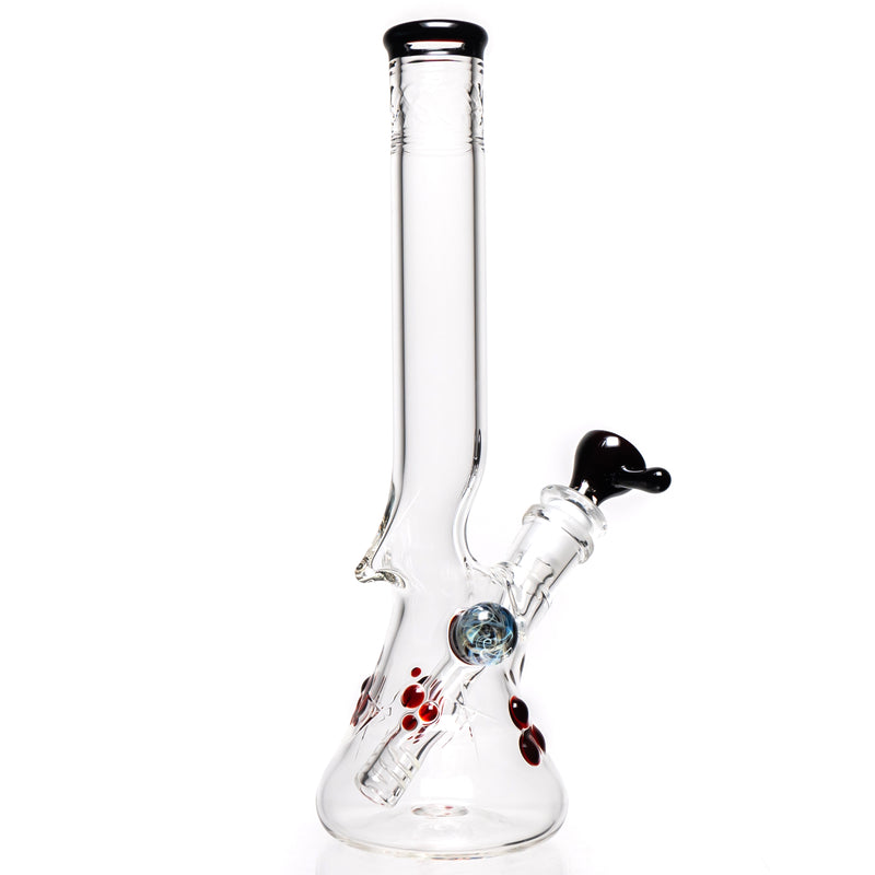 Wil Glass - Mini Beaker - 32x4 - Dragons Blood Accents - The Cave