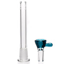 Wil Glass - Mini Beaker - 32x4 - Blue Stardust Accents - The Cave