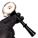 Zach P - Sketch Spoon - White - Black - American Pipe Maker - The Cave