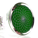 Phoenix Star - 16" Beaker w/ Ice Pinch - 7mm - Green & Pink - The Cave