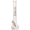 US Tubes - 18" Beaker 50x9 w/ 24mm Joint - Constriction - Brown Shadow Label - The Cave