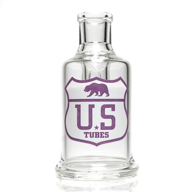 US Tubes - Dry Catcher V2 - 14mm 45° - White & Purple Highway Label - The Cave