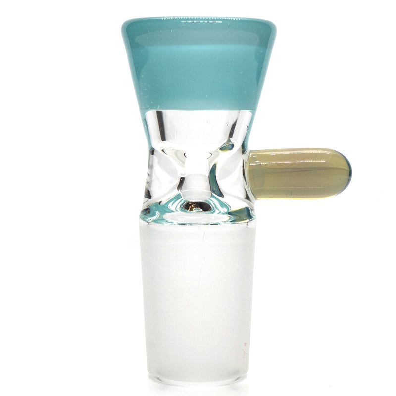 Unity Glassworks - Single Hole Martini Slide - 18mm - Agua Azul & CFL Mirage - The Cave