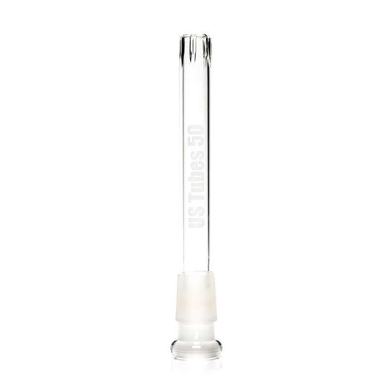 US Tubes - 18/14mm Female 3 Slit Downstem 5.0" - Clear - The Cave