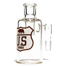 US Tubes - Dry Catcher V2 - 14mm 90° - White & Brown Highway Label - The Cave