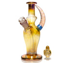 Brando - 10mm Fumed Mini Tube - Milky Blue - Red & Blue Wag Millie - The Cave