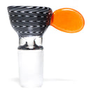 K2 Glass - Worked Snap Slide - 14mm - Jailhouse Wag w/ Lava Handle - The Cave