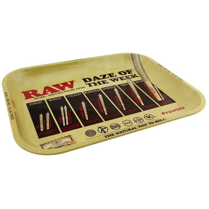 RAW - Rolling Tray - "Daze" - Large - The Cave