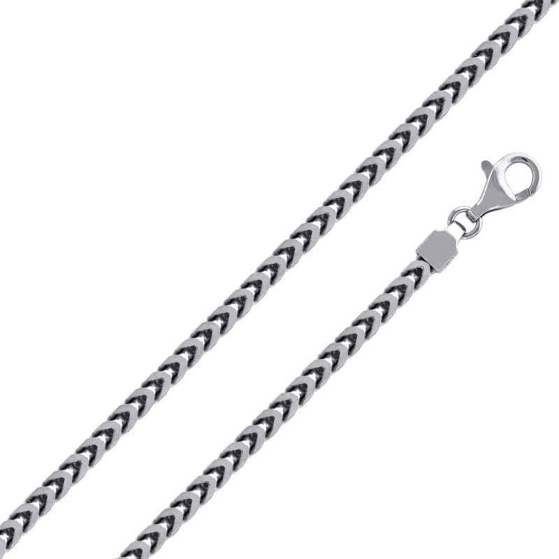 Sterling Silver - 4.2mm Franco Chain - 26" - The Cave