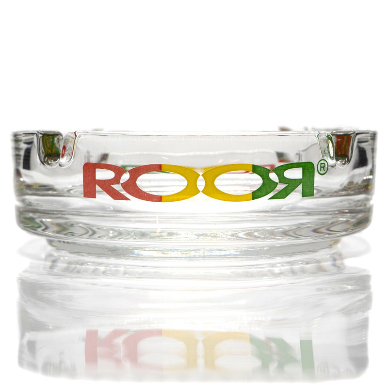 ROOR - Glass Ashtray - Rasta (No Outline) - The Cave