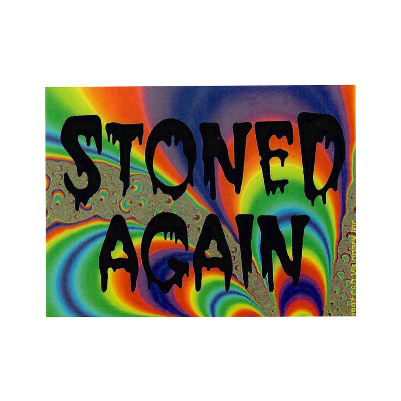 Culture Sticker - Stoned Again 4x3" - The Cave