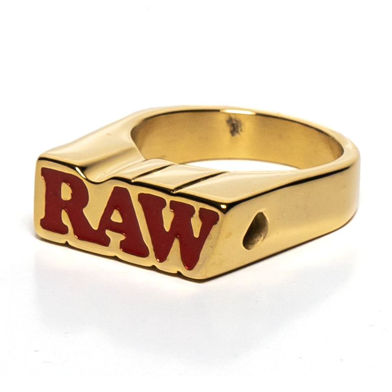 RAW - Gold Smoker Ring - Size 6 - The Cave