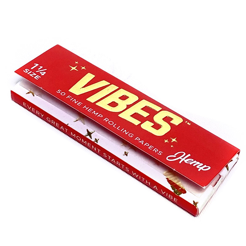 Vibes - 1.25 Hemp - 50 Paper Booklet - Single Pack - The Cave