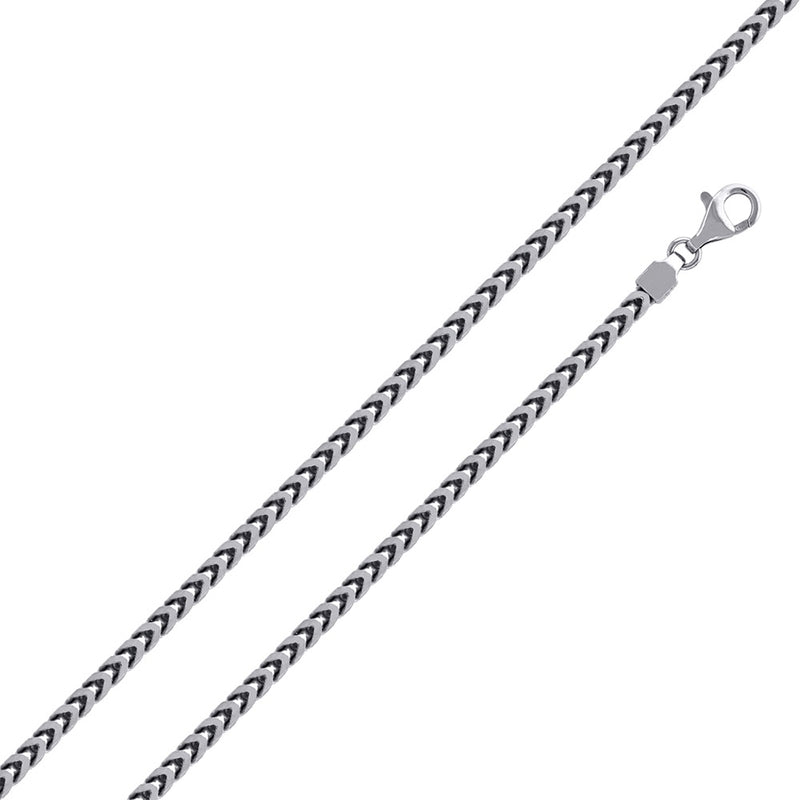 Sterling Silver - 3mm Franco Chain - 26" - The Cave