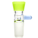 Unity Glassworks - Single Hole Martini Slide - 18mm - Antidote & Light Blue Satin - The Cave