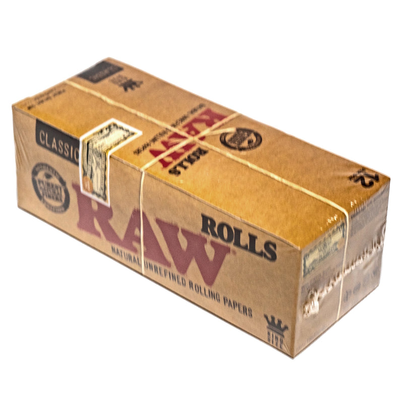 RAW - King Size Classic Rolls 3 Meter - 12 Pack Box - The Cave